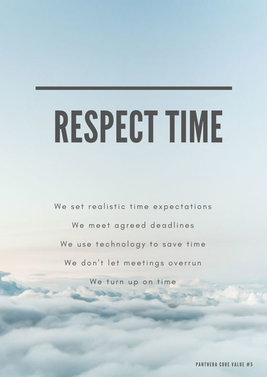 respect time