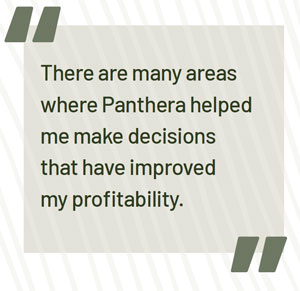 panthera helped me make decisions that have improved my profitability